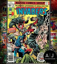 Invaders #18 VF/NM 9.0 Bronze Age Captain America Marvel 1977 picture