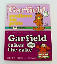 Garfield Books : Fifth Book Takes The Cake / 14th Book Swallows His Pride  picture