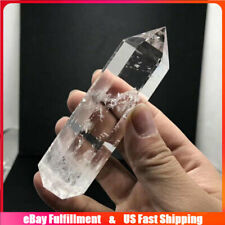 60-70mm Natural Clear Quartz Crystal Point Wand Tower Healing Mineral Obelisk US picture