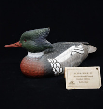 Vintage Jules A. Bouillet Resin Decoy Duck SIGNED and DAMAGED picture