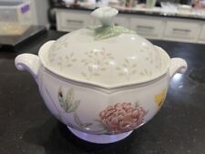 LENOX BUTTERFLY MEADOW LOUISE LE LUYER SOUP TUREEN ROUND COVERED CASSEROLE  picture