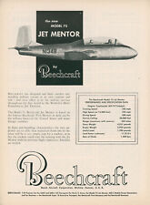 1956 Beech Aircraft Ad Beechcraft Model 73 Jet Mentor Trainer Military Airplane picture