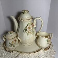 Vintage 6 Piece Floral Tea Pot Set  picture