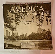 Vintage 1947 America The Beautiful Calendar  picture