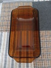 Vintage 1980's Anchor Hocking Fire King Amber Brown Glass Bread Loaf Bake Pan picture