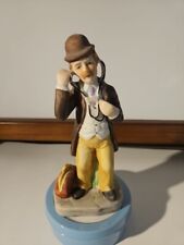 Vintage Porcelain Bisque Doctor Figurine w/ Stethoscope & Bag 6.5