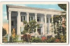 Postcard Typical Old Colonial Residence, Athens, GA VTG ME3. picture