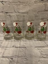 Holly Hobbie Christmas is the Nicest Time of All Glass FLAT BOTTOM,VINTAGE A.G.C picture