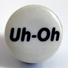 Vintage 1992 DAVID BYRNE promo pin Uh-Oh button 1