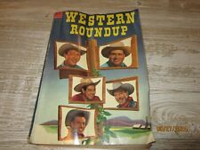Western Roundup #4 1953 Dell Giant Photo cover Back Cover Photo Pin-up picture