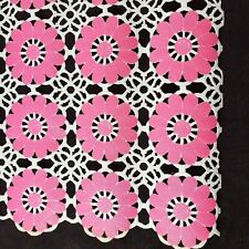 Table Runner Doily Scarf 1970s Vintage Flower Power Hippy Groovy 13' Vinyl Roll picture