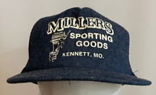 Vintage Miller's Sporting Goods Mens Cap Kennett MO Collectible Rare picture
