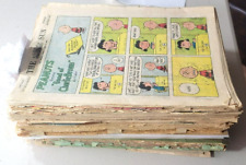 Lot of 882 Vintage PEANUTS Sunday Comics Strips 1958-1989 Most are 11