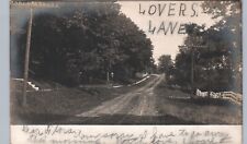 LOVERS LANE c1910 horicon wi real photo postcard rppc wisconsin history picture