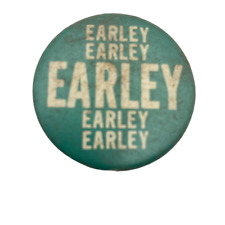 Vintage 60s-70s Earley Earley Earley Pinback Pin Button picture