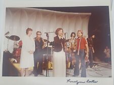 Rosalynn Carter Signed 8x10 Vintage White House Photo Autograph W/ Willie Nelson picture