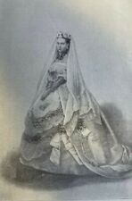 1896 Vintage Magazine Illustration Alexandra Princess of Wales picture
