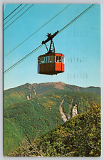 Postcard NH Franconia Notch Tram Car And Mt Lafayette Cannon Mountain Aerial A22 picture