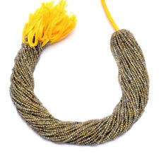 Natural AAA Yellow Labradorite 2mm-2.5m Faceted Rondella Beads 33cm 1 Strand picture