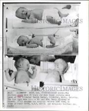 1962 Press Photo Stickney Quadruplets born in Coldwater, Michigan hospital picture