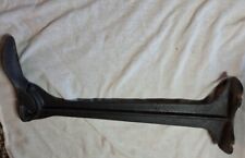 Antique Cobbler's Cast Iron Shoe Last and Stand ,Jeresy Brand picture