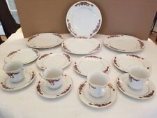 Poinsettia and Ribbon China - 16 piece - 4 settings picture