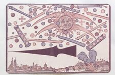 ancient alien theory ufo germany 1561 AD wood block carving 2x3 fridge magnet picture