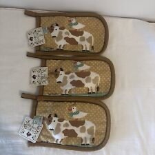 Vintage Holstein Cow - DuckPotholders Vintage NOS-set Of 3 picture