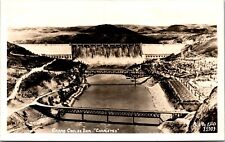 Vtg Grand Coulee Dam Completed Washington WA 1940s RPPC Ellis Postcard picture