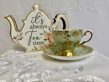 Tuscan Fine Bone China Gilded Tea Cup And Saucer picture
