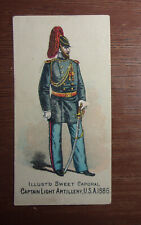 1880s Sweet Caporal Tobacco Military Captain Light Artillery Card picture