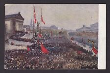 AUSTRIA 1919, Vintage postcard, Proclamation of the Republic, USED picture