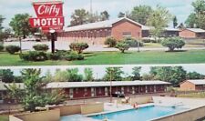 Postcard Clifty motel swimming pool us highway 56 & 62 at junction 107 Rectangle picture
