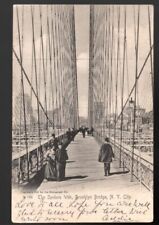 Spider Web Brooklyn Bridge Rotograph Undivided Back Postcard Posted 1906 picture
