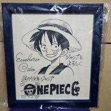 ONE PIECE Luffy Eiichiro Oda autographed Shikishi Weekly Shonen Jump limited picture