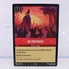 B2 Lorcana TCG Card First Chapter Be Prepared Rare 128/204 picture