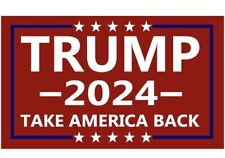 Trump 2024 Take America Back President Bumper Sticker Vinyl Waterproof MAGA picture