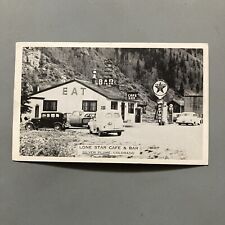 Silver Plume CO Postcard View Lone Star Cafe And Bar Texaco Gas Petrox Coors picture