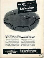 1946 Hallicrafters Radio Equipment Service Centers Print Ad   picture