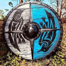 Medieval Viking Shield Ragnar Viking Battle Ready Viking Wooden Shield Best Gift picture