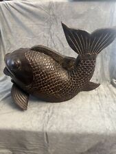 Large Cast Iron Koi Fish  picture