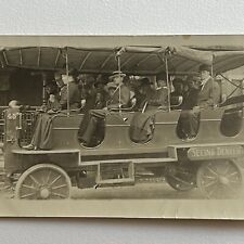 Antique RPPC Real Photograph Postcard Seeing Denver CO Automobile Tour Car picture