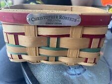 Vintage Christopher Roberts Designs Ltd. Edition Woven Christmas Basket picture