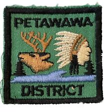 Scouts Canada Patch Ontario Petawawa District Boy Scout Embroidered Badge Vtg picture