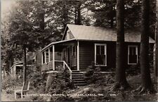 Crystal Springs Camps Belgrade Lakes Maine c1950s Wood Cottages Adirondack Chair picture