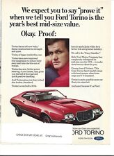 Two Original 1972  Ford Torino (Gran Torino) vintage print ad (ads), advertising picture