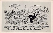 Eldridge Huffman Cartoon Comics Umatilla OR Oregon McNary Dam Vtg Postcard B45 picture