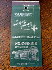 Vintage Matchbook: Normandie Restaurant, San Francisco, CA picture