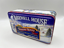 Vintage 1997 Maxwell House Holiday Roast Collectible Adv. Tin Christmas Winter picture