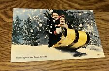 Winter Sports Near Reno Nevada Vintage Postcard picture